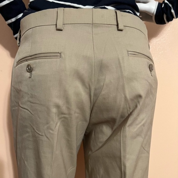 NWOT Michael Kors Wool Blend Rare Side Button Straight Leg Dress Pants - Picture 6 of 11